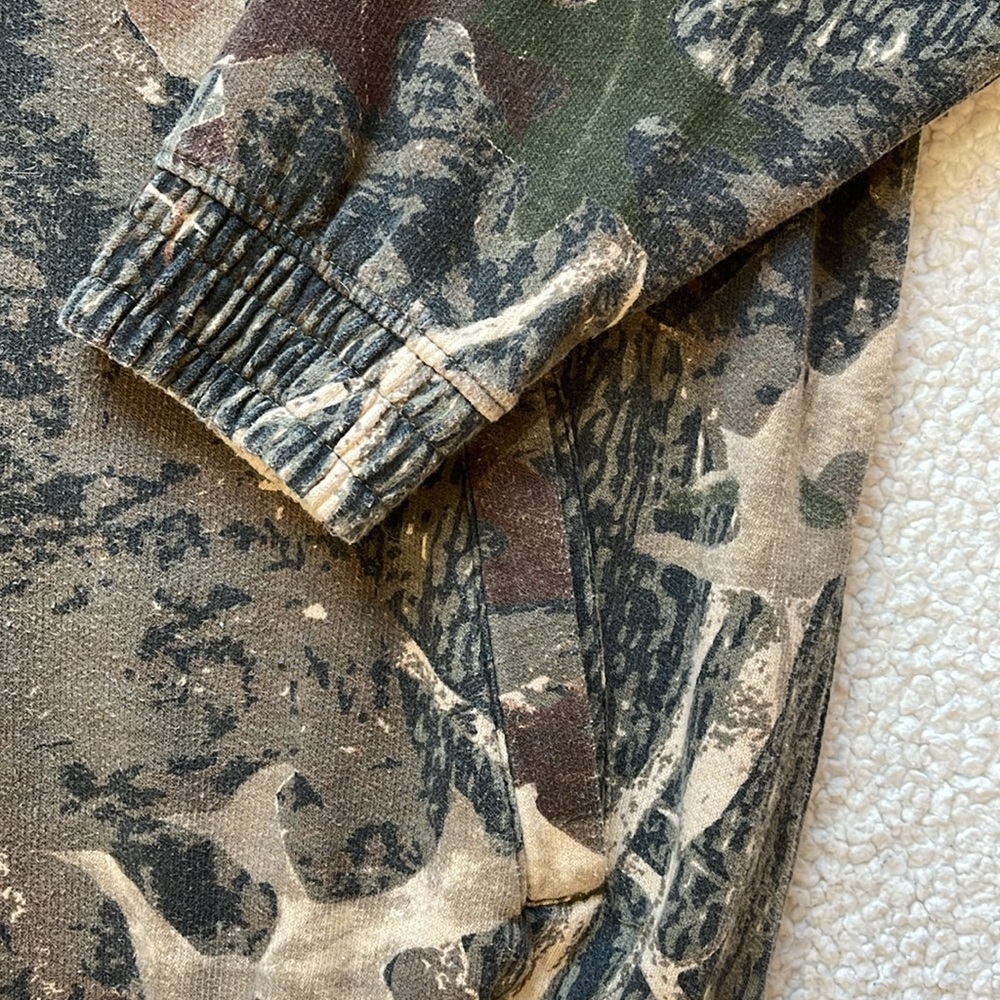 Vintage 90s Old Mill Real Tree Camo Zip Up Hoodie - Picture 2 of 7